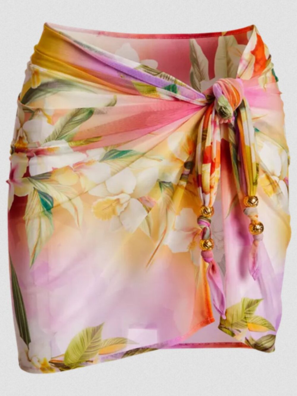Boston Proper Vibrant Pink and Yellow Swim Sarong